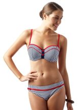 Lucille bandeau bikini felső, navy